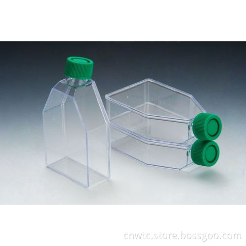 Disposable Sterilized Falcon Tissue Cell Culture Flask Filter Caps for Adherent Cells: T25 and T75 Sizes